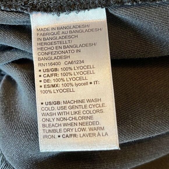 Daily Ritual Womens‎ Jogger Pants Ankle Lyocell Adjustable Waist Black Size 6 - Picture 7 of 9